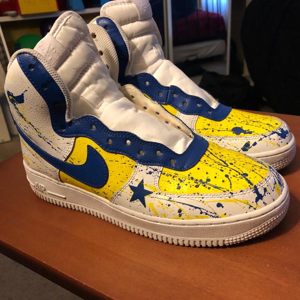 Custom Nike Air Force One High Top Size 8